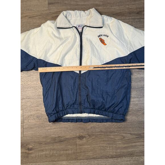 Vintage Neff Nylon Windbreaker Jacket Embroidered "Benjamin" BUCS Track & Field - Picture 7 of 8